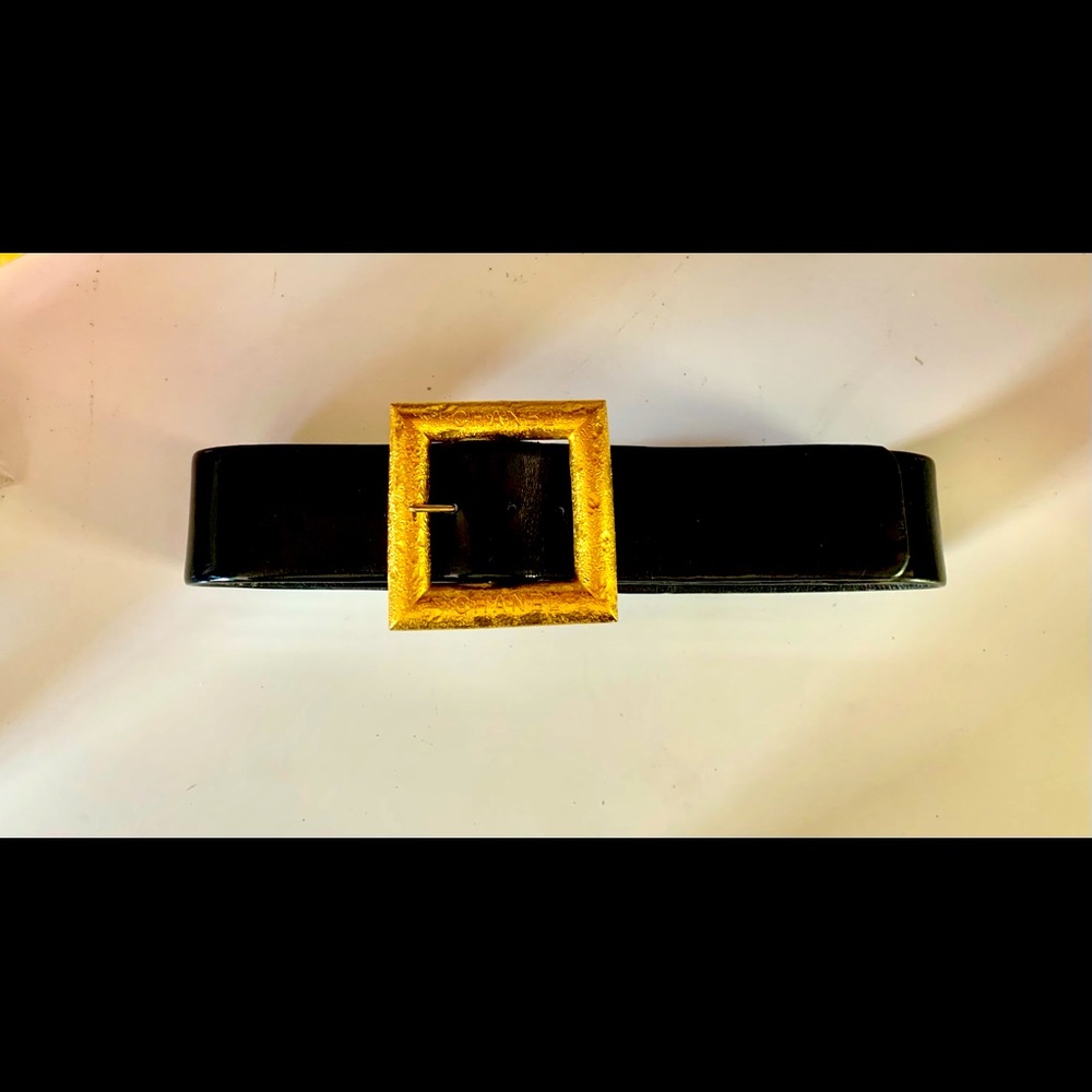 Vintage Chanel Belt Large Gold Buckle